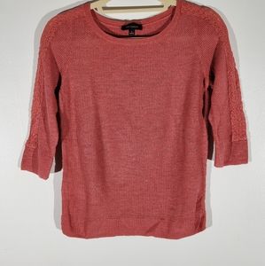 Beautiful blush-colored spring sweater